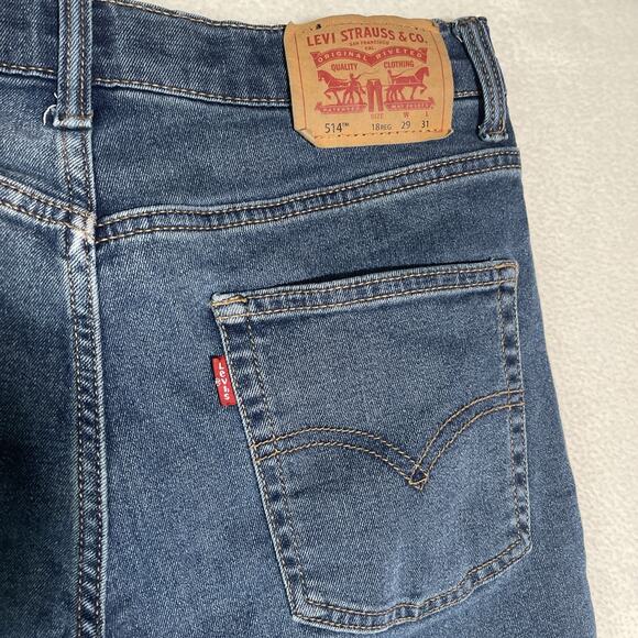 Levi's 514 Jeans Youth 18 Regular Slim Straight Leg Blue (29 X 31) - Picture 4 of 4